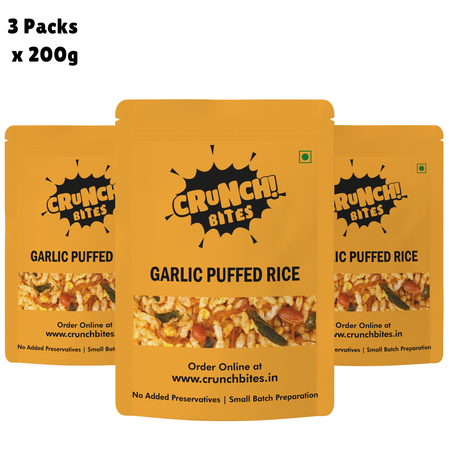 Garlic Puffed Rice Mixture | Murmura | Pyalalu (200 g)