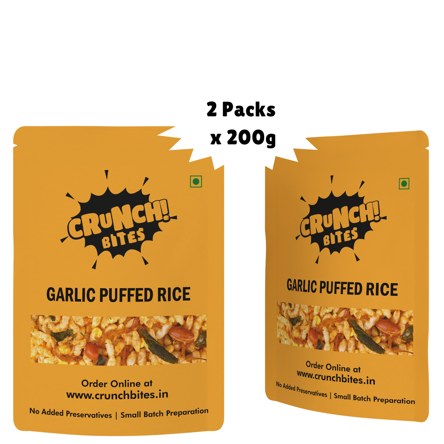 Garlic Puffed Rice Mixture | Murmura | Pyalalu (200 g)