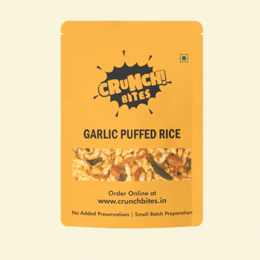 Garlic Puffed Rice Mixture | Murmura | Pyalalu (200 g)