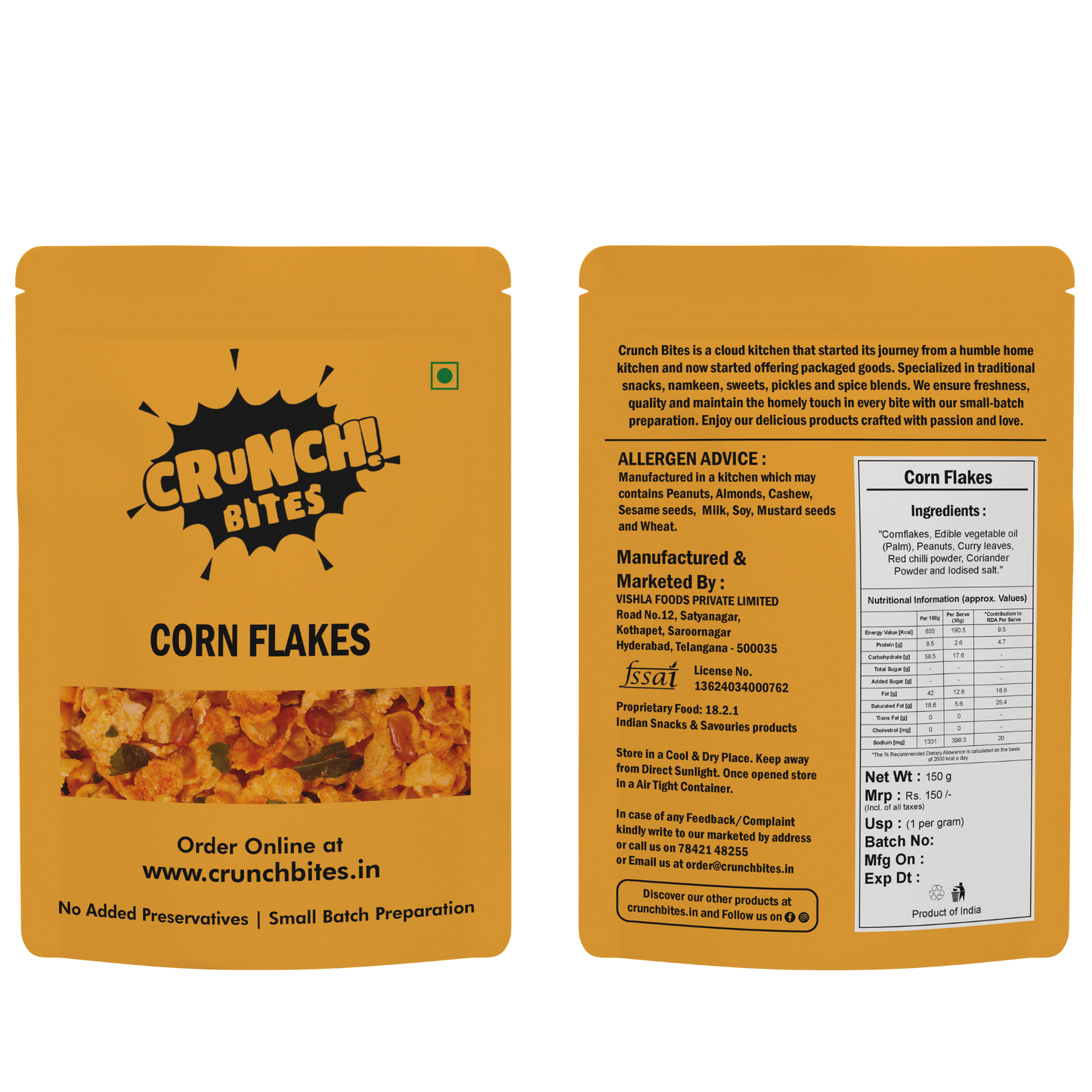Corn Flakes Mixture | Makai Poha (150 g)